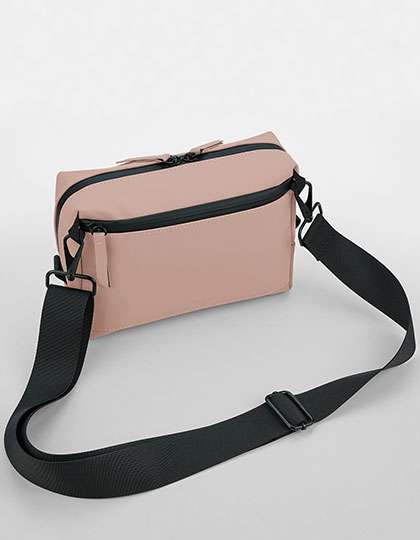 BagBase Matte PU Cross Body Bag Nude Pink 20 x 15 x 6 cm (BG334)