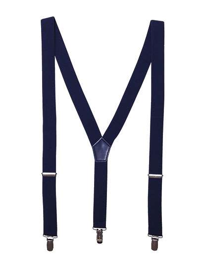 Premier Workwear Clip On Trousers Braces/Suspenders Navy (ca. Pantone 2378C) One Size (PW701)