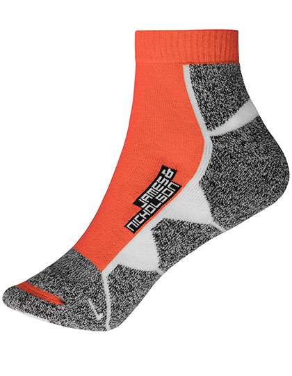 James&Nicholson Sport Sneaker Socks Bright Orange/White 42-44 (JN214)