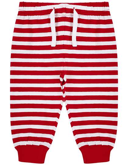 Larkwood Baby Lounge Pants Red/White Stripes 24/36 Monate (LW085)