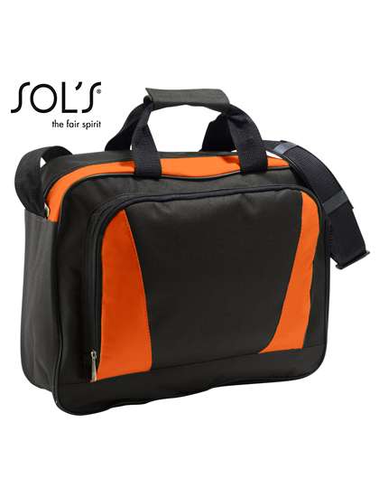 SOL´S Business Bag Cambridge Black/Orange 40 x 31 x 11 cm (LB71700)