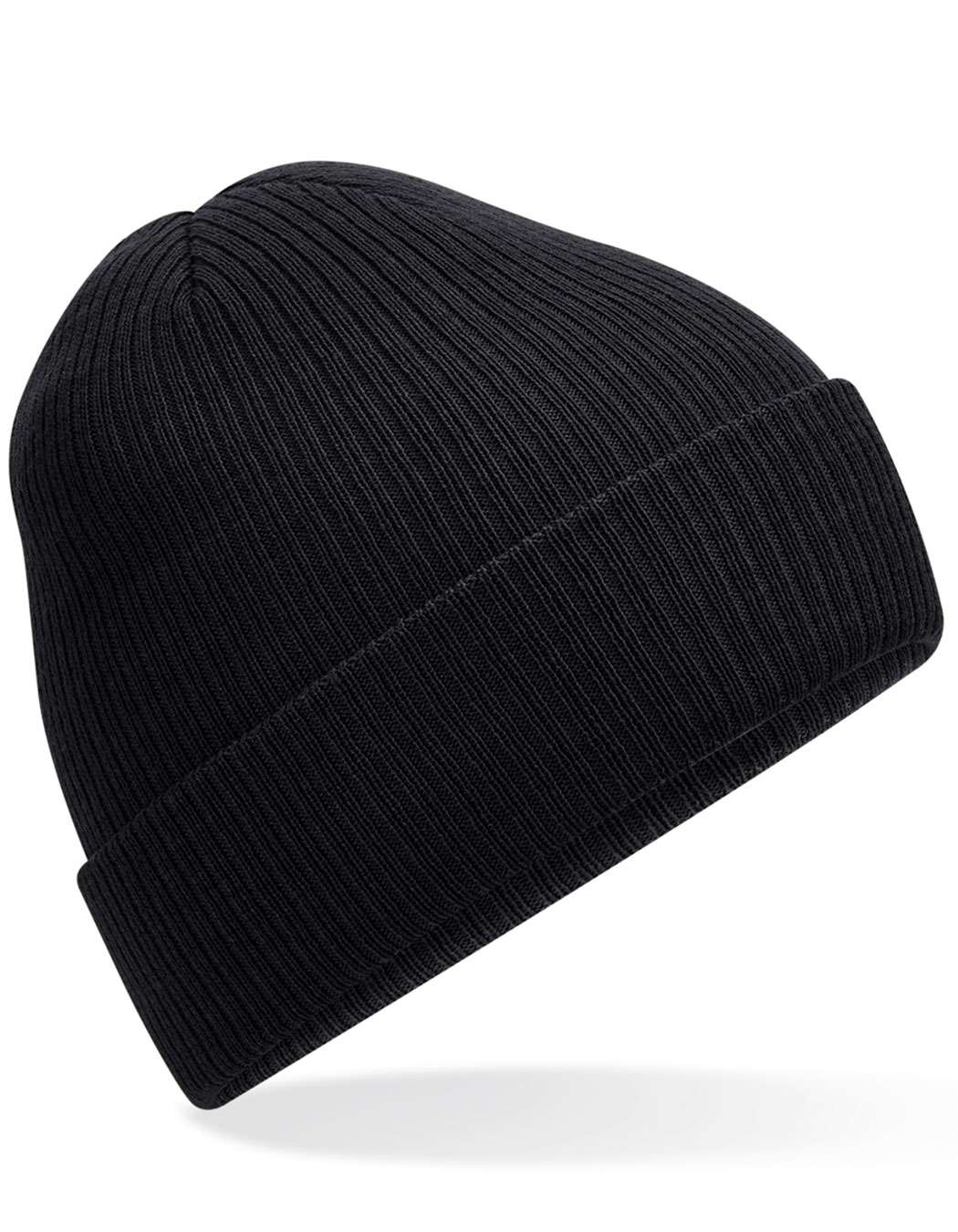 Beechfield Polylana® Ribbed Beanie Black One Size (CB376R)