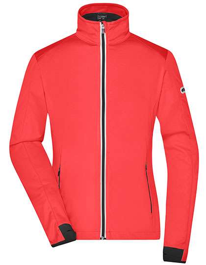 James&Nicholson Ladies´ Sports Softshell Jacket Bright Orange/Black S (JN1125)