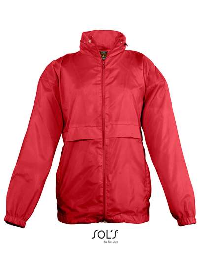 SOL´S Kids´ Windbreaker Surf Red 15/16 (165-176cm) (L889K)