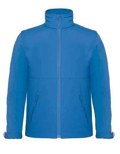 B&C COLLECTION Kids´ Hooded Softshell Jacket Azure 7/8 (122/128) (BCJK969)