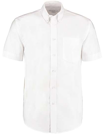 Kustom Kit Men´s Classic Fit Workwear Oxford Shirt Short Sleeve White 41 (16) (K350)