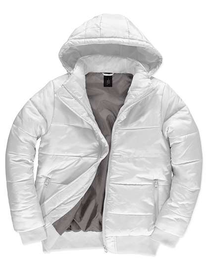 B&C COLLECTION Men´s Jacket Superhood White/Warm Grey 3XL (BCJM940)