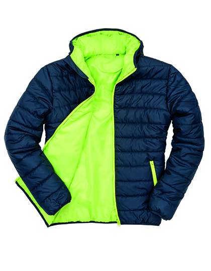 Result Core Soft Padded Jacket Navy/Lime 3XL (RT233)