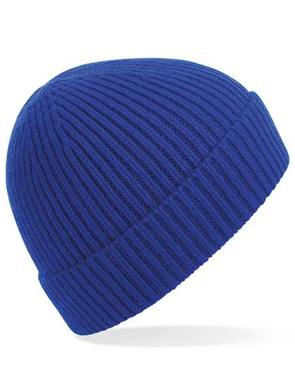 Beechfield Engineered Knit Ribbed Beanie Bright Royal One Size (CB380)