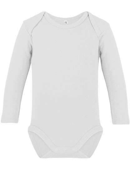 Link Kids Wear Organic Baby Bodysuit Long Sleeve Rebel 02 White 74-80 (X21420)