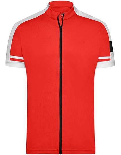 James&Nicholson Men´s Bike-T Full Zip Red L (JN454)