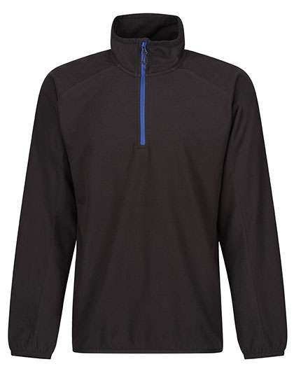 Regatta Professional Navigate Half Zip Fleece Black/New Royal 3XL (RG691)