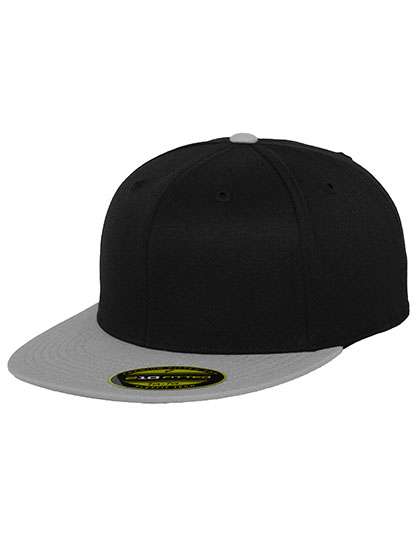 FLEXFIT Premium 210 Fitted 2-Tone Black/Grey S/M (6 7/8 - 7 1/4) (FX6210T)