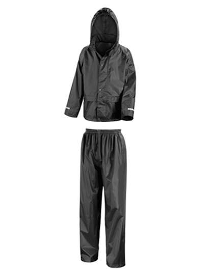 Result Core Junior Rain Suit Black L (9-10) (RT225J)