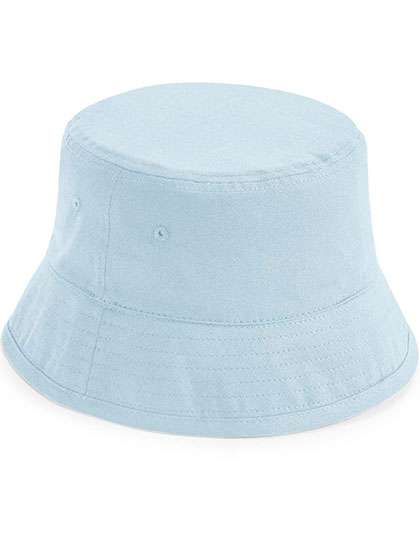 Beechfield Junior Organic Cotton Bucket Hat Powder Blue S/M (3-6 Jahre) (CB90NB)