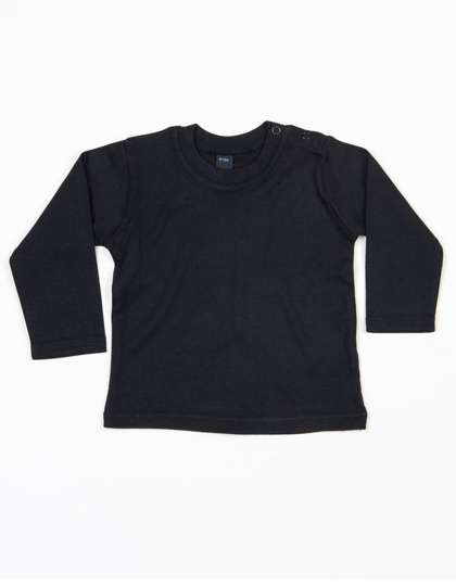 Babybugz Baby Long Sleeve T Black 3-6 Monate (BZ11)