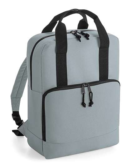 BagBase Recycled Twin Handle Cooler Backpack Pure Grey 40 x 30 x 14 cm (BG287)