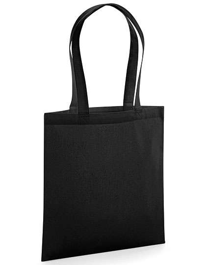 Westford Mill Organic Premium Cotton Bag Black 38 x 42 cm (WM261)