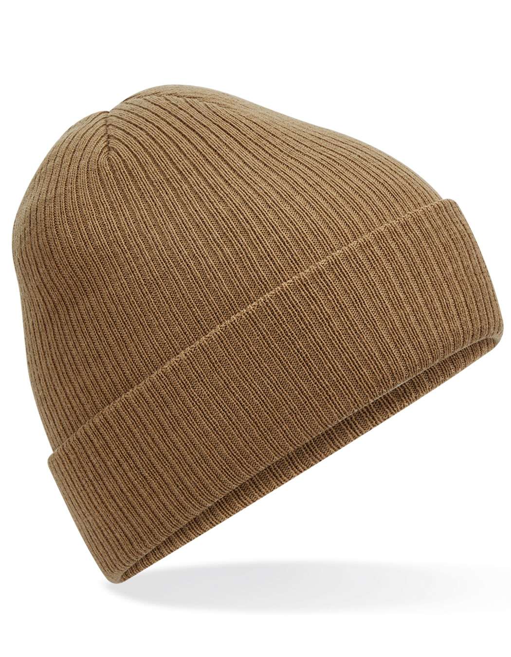 Beechfield Polylana® Ribbed Beanie Biscuit One Size (CB376R)