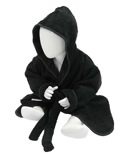 ARTG Babiezz® Bathrobe With Hood Black/Black 68/74 (AR022)