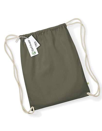 Westford Mill EarthAware® Organic Gymsac Olive Green 37 x 47 cm (WM810)