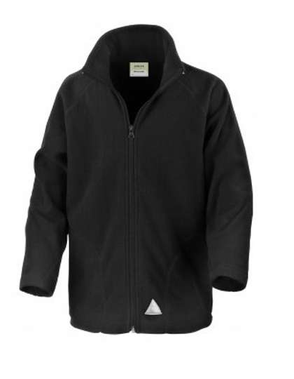 Result Core Youth Microfleece Jacket Black XL (12-14) (RT114Y)