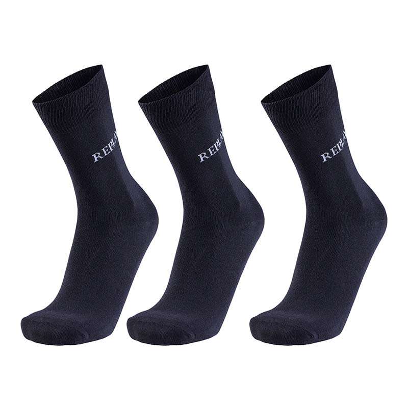 Replay Casual Socks (3 Pair Banderole) Black/Grey 35/38 (RP100632)