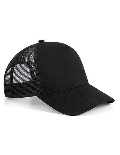 Beechfield Microknit Snapback Trucker Black One Size (CB642)