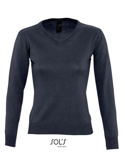 SOL´S Women´s V-Neck Sweater Galaxy Navy L (L411)