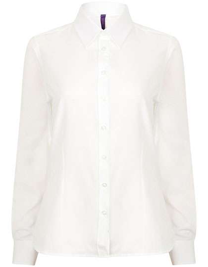 Henbury Ladies´ Wicking Long Sleeve Shirt White M (W591)