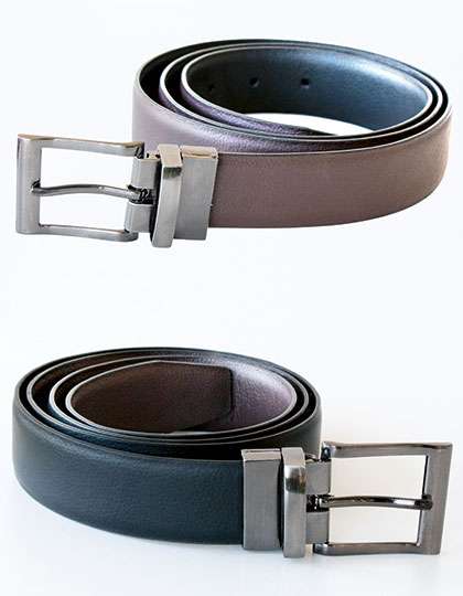 Korntex Elegant Two-Color Reversible Belt Schaffhausen Black/Brown One Size (KX152)