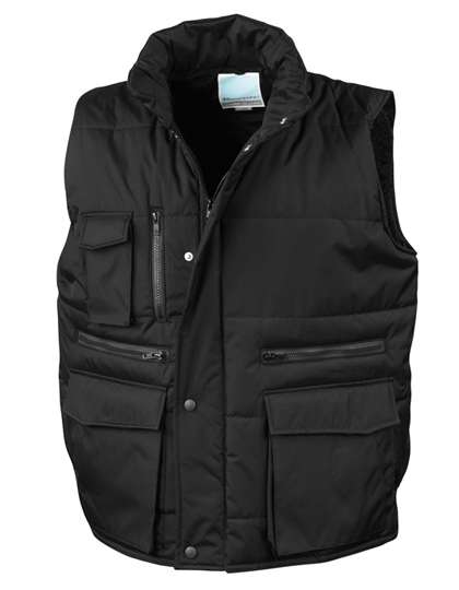 Result WORK-GUARD Lance Ripstop Bodywarmer Black 3XL (RT127)