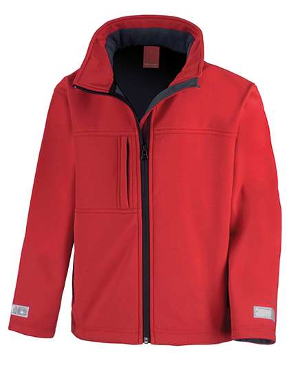 Result Junior Classic Soft Shell Jacket Red M (7-8) (RT121J)