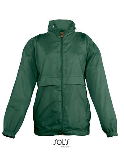 SOL´S Kids´ Windbreaker Surf Forest Green 15/16 (165-176cm) (L889K)