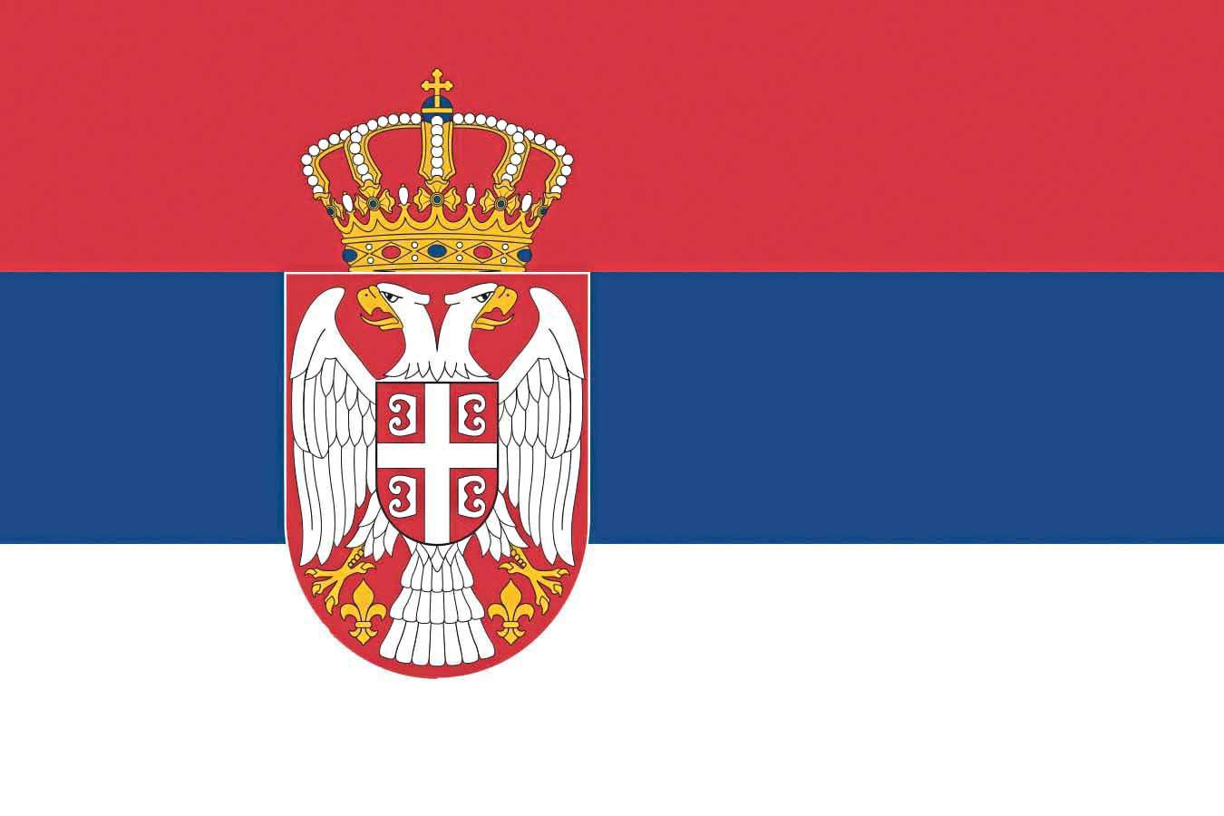 Printwear Fahne Serbien Serbia 90 x 150 cm (FLAGERS)
