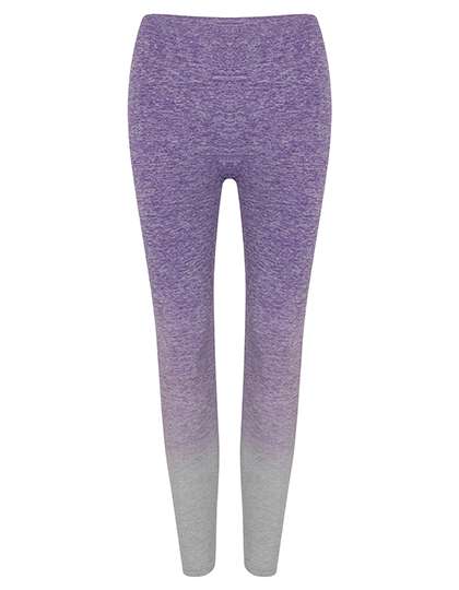 Tombo Ladies´ Seamless Fade Out Leggings Purple - Light Grey Marl S/M (TL300)