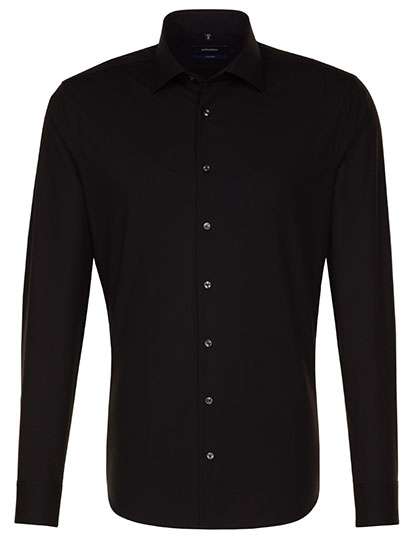 Seidensticker Men´s Shirt Shaped Fit Long Sleeve Black 40 (SN021000)