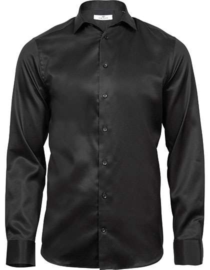 Tee Jays Luxury Shirt Slim Fit Black XXL (TJ4021)