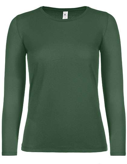 B&C Women´s T-Shirt #E150 Long Sleeve Bottle Green S (BCTW06T)