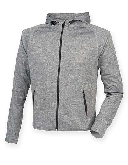 Tombo Men´s Hoodie With Reflective Tape Grey Marl XL (TL550)