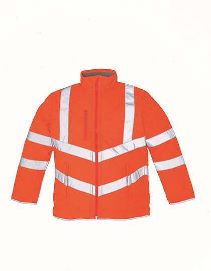 YOKO Hi-Vis Kensington Jacket With Fleece Lining Hi-Vis Orange XXL (YK706)