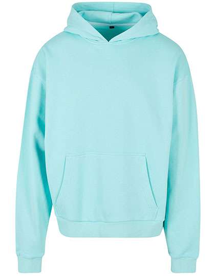 Build Your Brand Ultra Heavy Cotton Box Hoody Beryl Blue L (BY162)