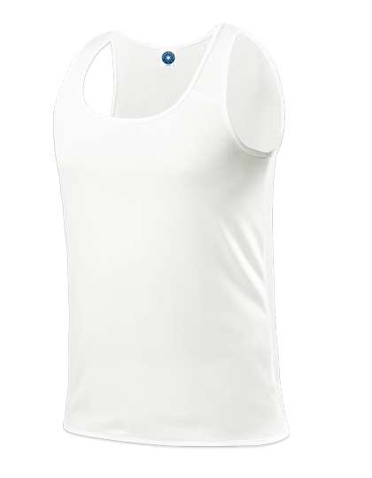 Starworld Men´s Running Vest White M (SW301)