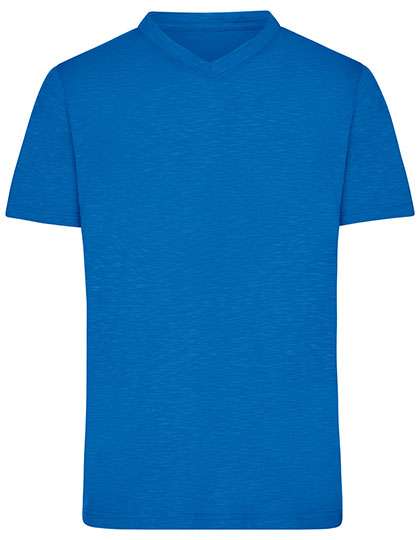 James&Nicholson Men´s Slub T-Shirt Bright Blue S (JN750)