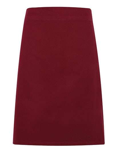 Premier Workwear Calibre Heavy Cotton Canvas Waist Apron Burgundy 70 x 50 cm (PW131)