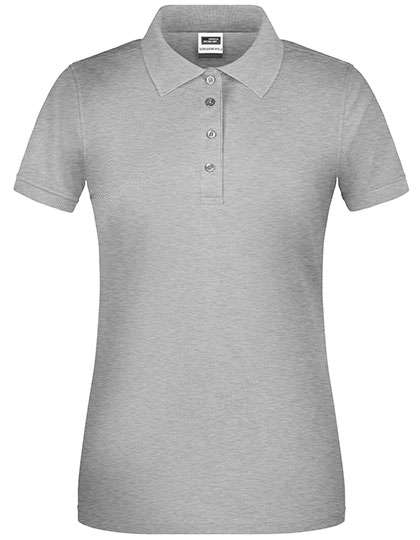 James&Nicholson Ladies´ Bio Workwear Polo Grey Heather 3XL (JN873)