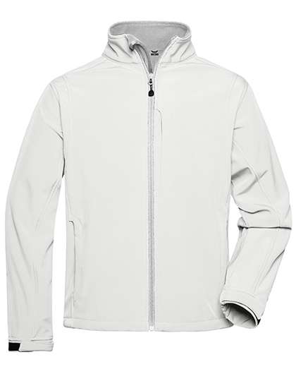 James&Nicholson Men´s Softshell Jacket Off White L (JN135)