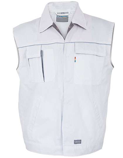 Carson Contrast Contrast Work Vest White/Grey L (CR750)