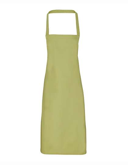 Premier Workwear Organic Cotton Bib Apron (No Pocket) Lime (ca. Pantone 382C) 60 x 87 cm (PW102)