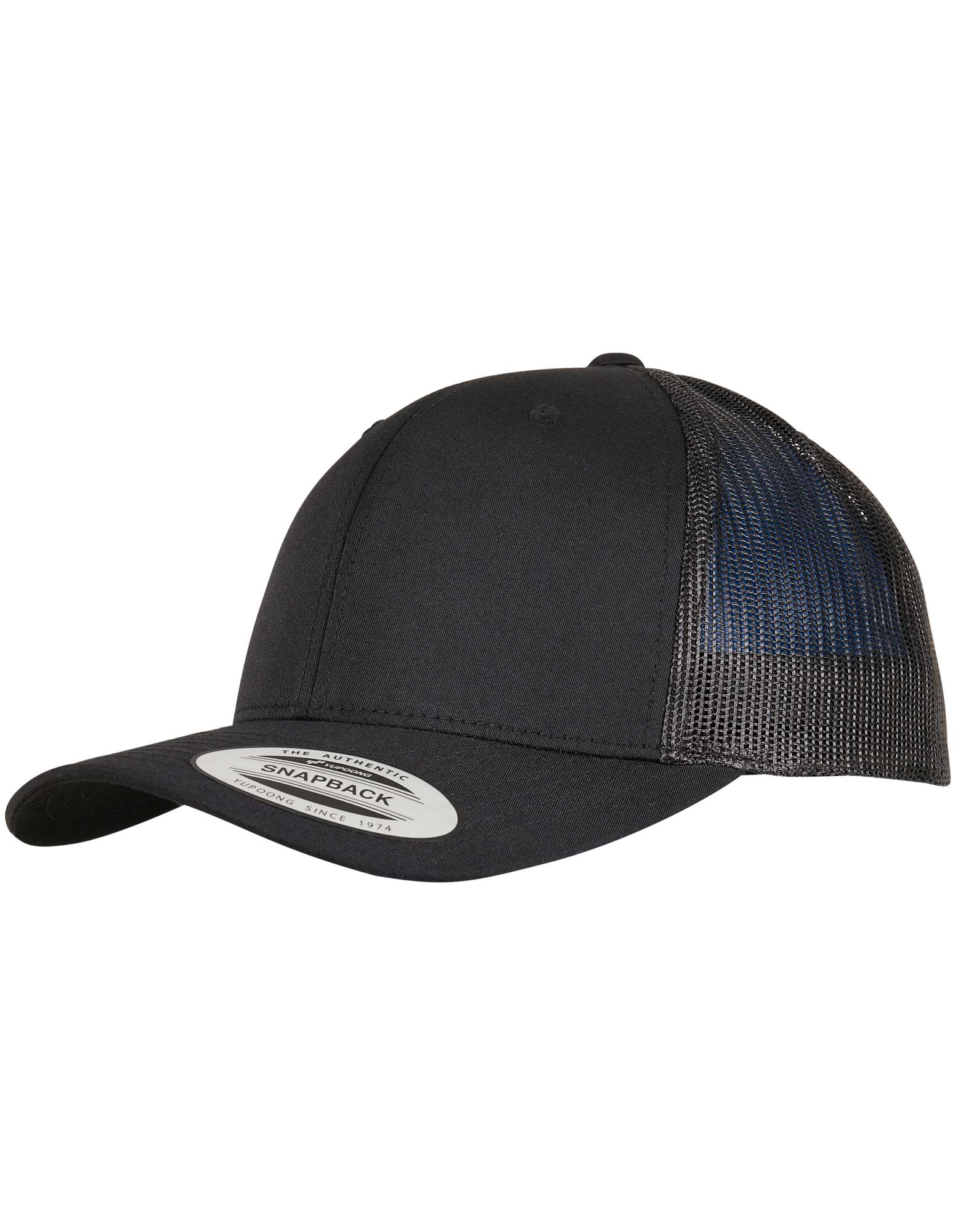 FLEXFIT Trucker Recycled Polyester Fabric Cap Black One Size (FX6606TR)